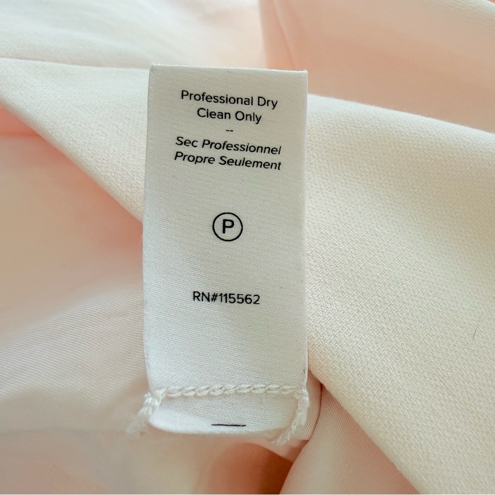 CINQ A SEPT ARA LIGHT PINK PLUNGE DEEP V-NECK SLEEVELESS FITTED MINI DRESS - Picture 10 of 12